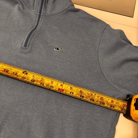 Vineyard Vines Mens Quarter Zip Pima Cotton Pullover Sweater Coastal Preppy Golf - Picture 6 of 7